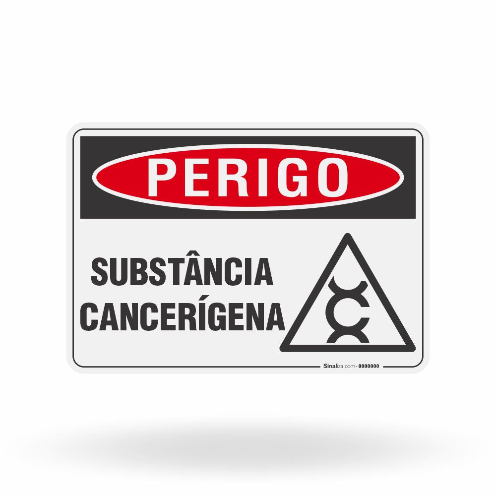 Placa Perigo - Substância Cancerígena
