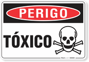 Placa Perigo Tóxico