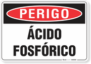 Placa Perigo Ácido Fosfórico