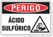 Placa Perigo Ácido Sulfúrico