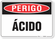 Placa Perigo Ácido