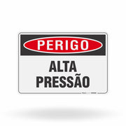 Placa Perigo - Alta Pressão