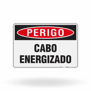 Placa Perigo - Cabo Energizado