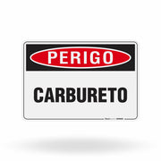 Placa Perigo - Carbureto