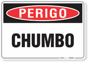 Placa Perigo Chumbo