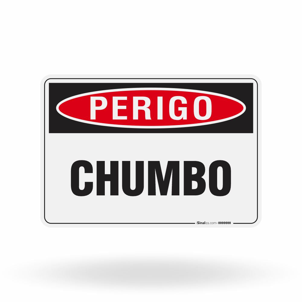 Placa Perigo - Chumbo