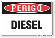 Placa Perigo  Diesel