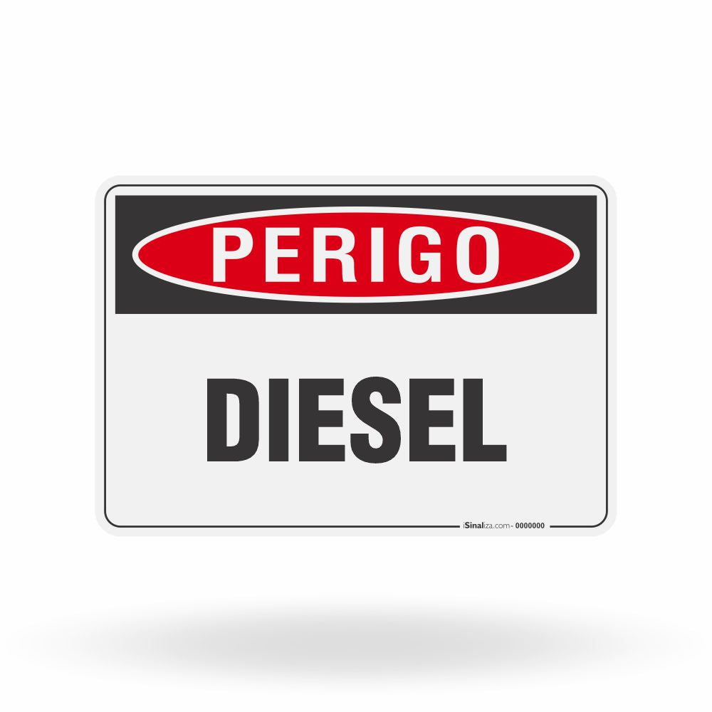 Placa Perigo - Diesel