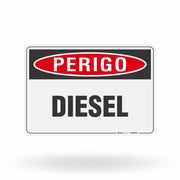 Placa Perigo - Diesel