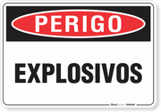 Placa Perigo Explosivos