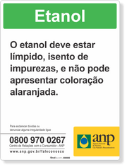 Adesivo ANP - Bombas de Etanol 15x20 cm (Adesivo Industrial)