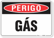 Placa Perigo Gás