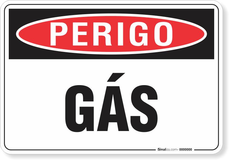Placa Perigo Gás