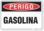 Placa Perigo Gasolina