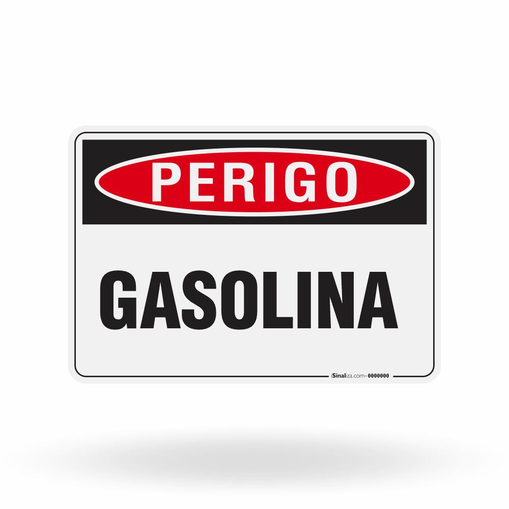 Placa Perigo - Gasolina