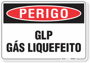 Placa Perigo Glp Gás Liquefeito