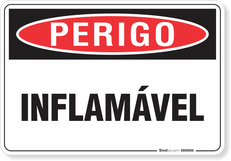 Placa Perigo Inflamável