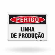 Placa Perigo - Linha de Produção