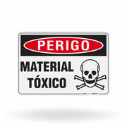 Placa Perigo - Material Tóxico