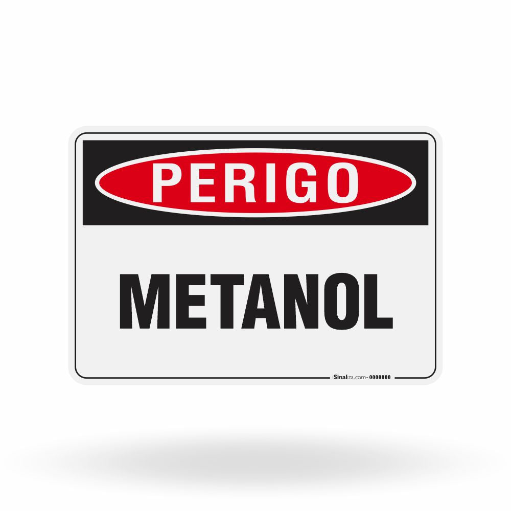 Placa Perigo - Metanol