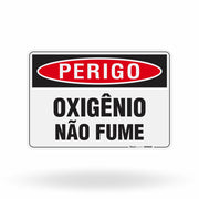 Placa Perigo - Oxigênio Não Fume