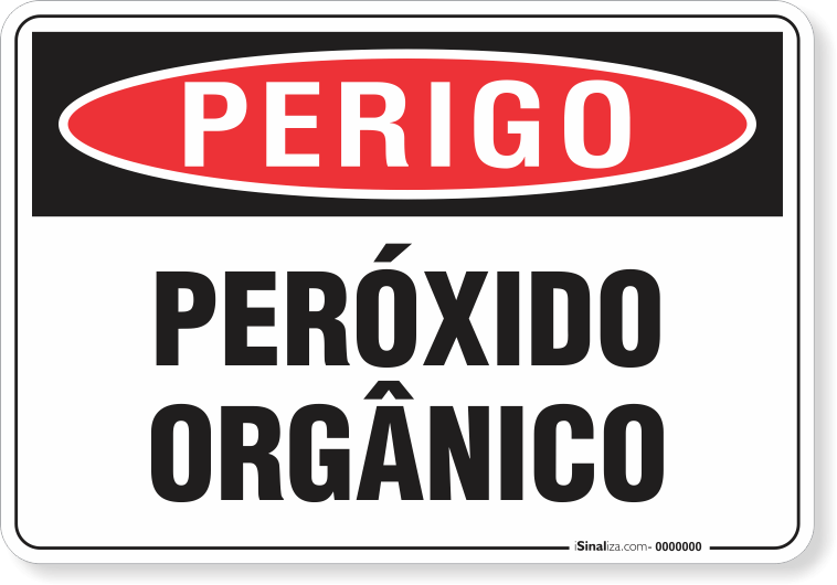 Placa Perigo Peróxido Orgânico