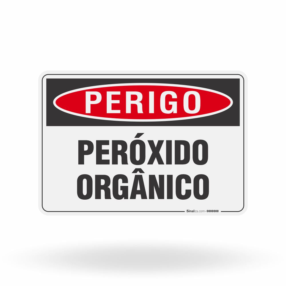 Placa Perigo - Peróxido Orgânico