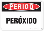 Placa Perigo Peróxido