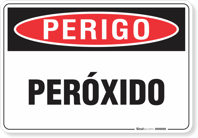 Placa Perigo Peróxido