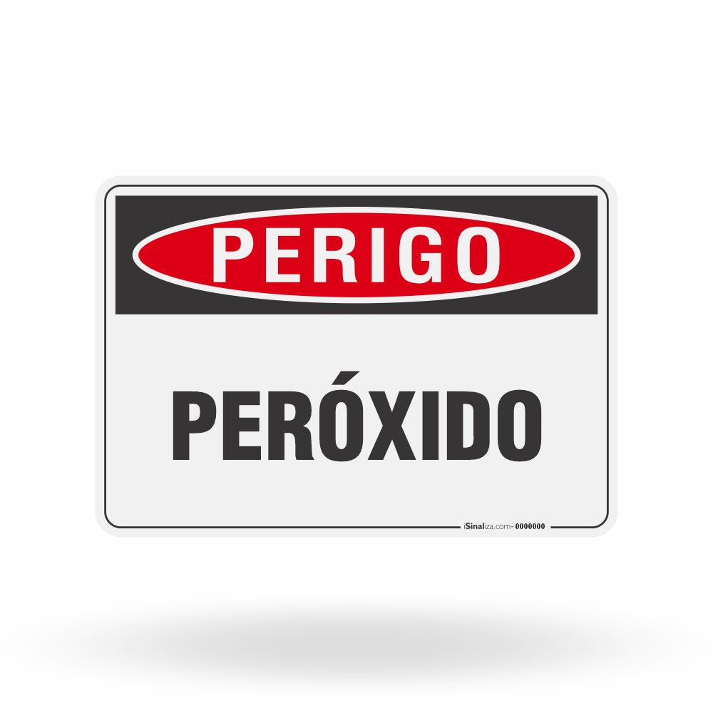 Placa Perigo - Peróxido
