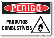 Placa Perigo Produtos Combustíveis