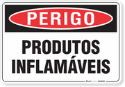 Placa Perigo Produtos Inflamáveis