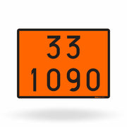 Painel de Segurança ONU - 33 - Acetona - 40x30 cm
