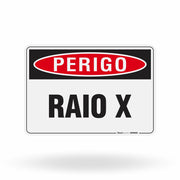 Placa Perigo - Raio X