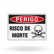 Placa Perigo - Risco de Morte