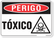 Placa Perigo Tóxico