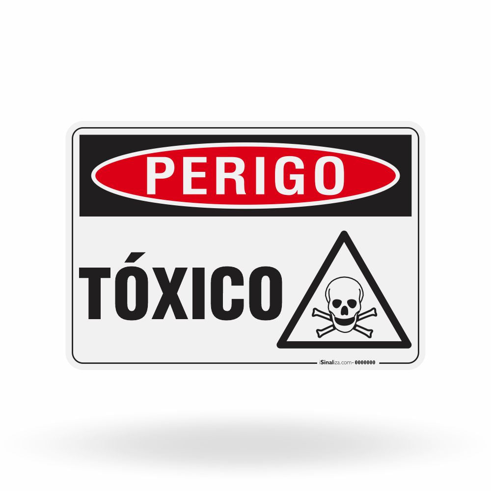 Placa Perigo - Tóxico