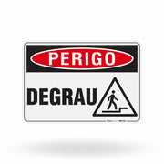 Placa Perigo - Degrau