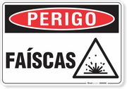 Placa Perigo Faíscas