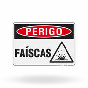 Placa Perigo - Faíscas