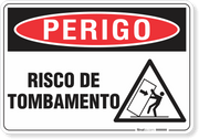 Placa Perigo Risco De Tombamento