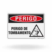 Placa Perigo - Risco de Tombamento