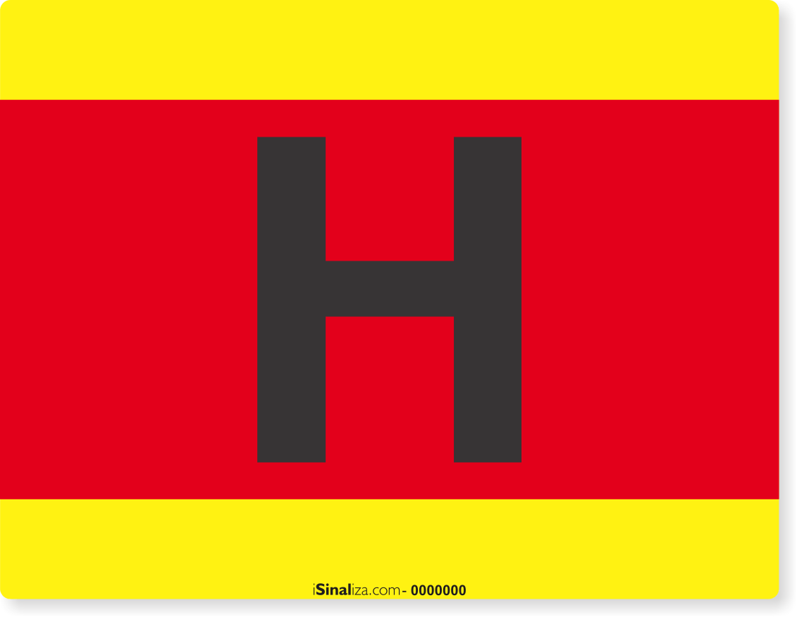Placa de Sinalização - Hidrante Para Coluna