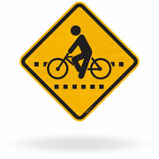 Placa A-30b Passagem Sinalizada de Ciclistas