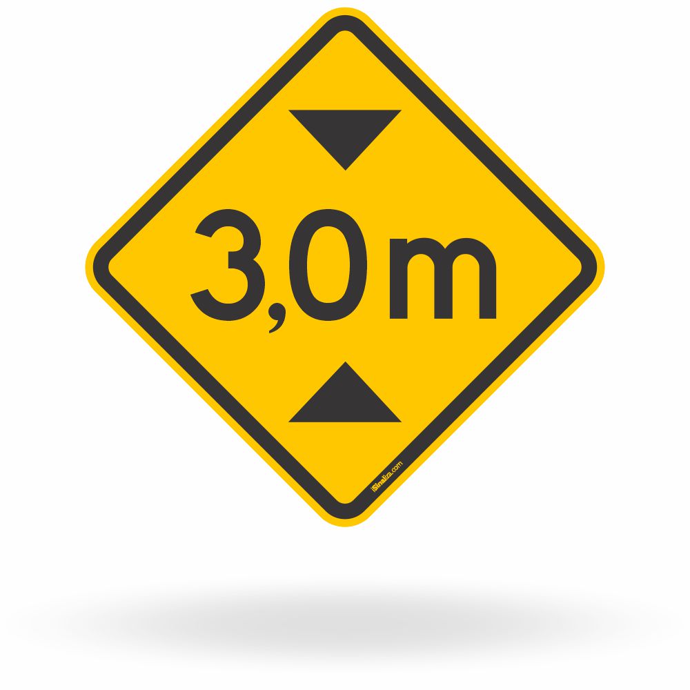 Placa Altura Limitada 3,0 m (A-37)