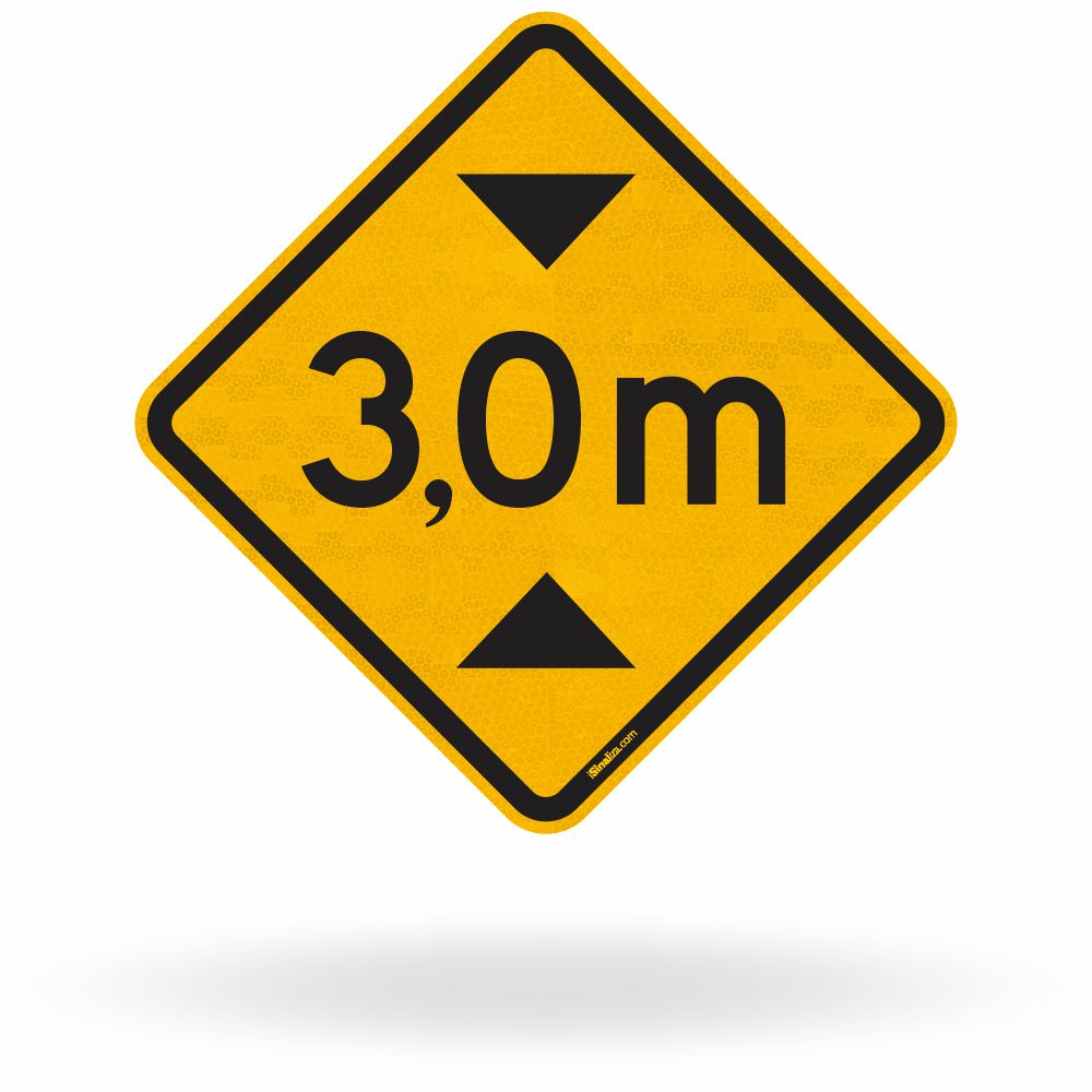 Placa Altura Limitada 3,0 m (A-37)