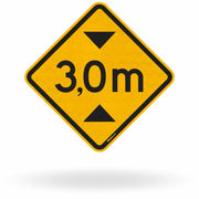 Placa Altura Limitada 3,0 m (A-37)