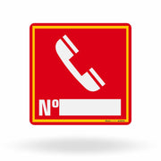 Placa de Sinalização Telefone de Emergência E4