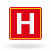 Placa de Sinalização Hidrante Quadrada E8