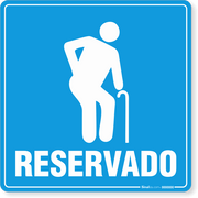 Placa Acesso Para Idosos (Reservado)